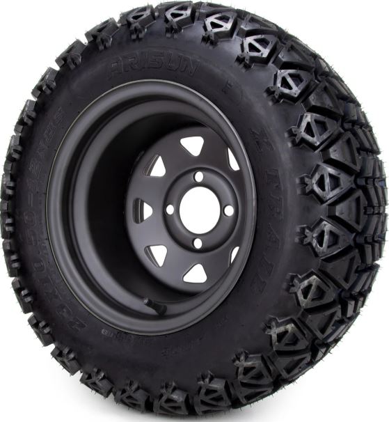 Lifted golf cart tires