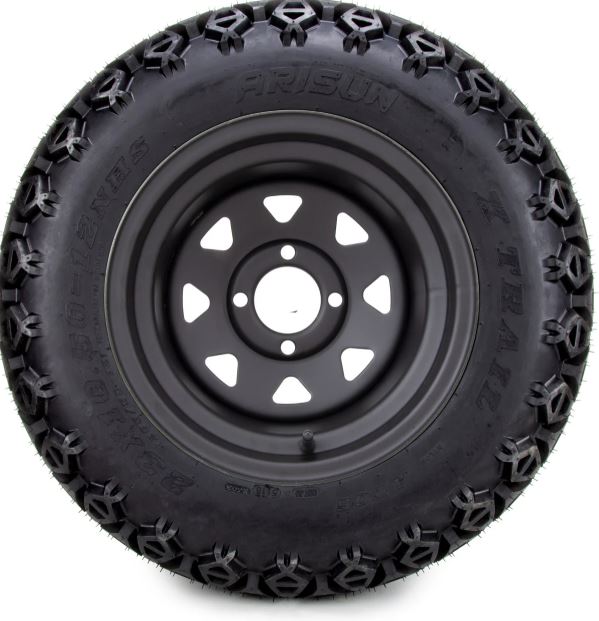 Lifted golf cart tires